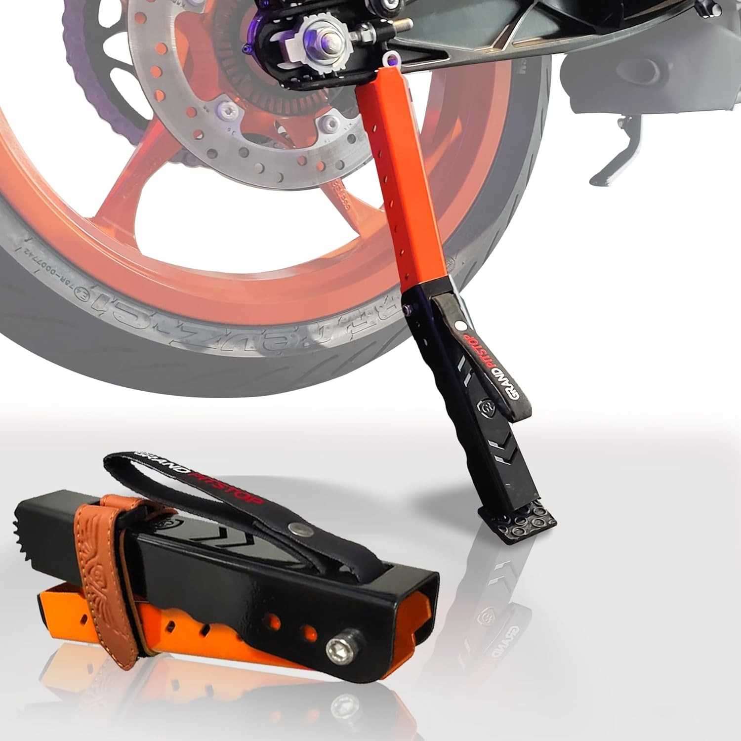 GRAND PITSTOP®: Macaco de Moto Portátil e Ajustável para Manutenção Completa