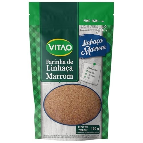 Farinha de Linhaça, Marrom, Vitao, 200 g