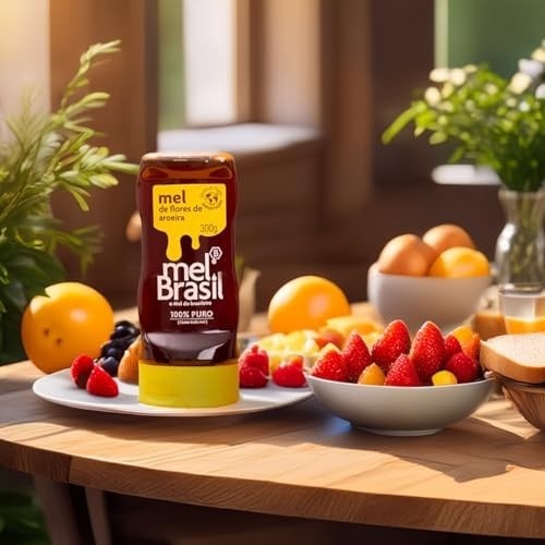 Mel Puro Flores De Aroeira- Melbras Squeeze 300g- Mel Brasil