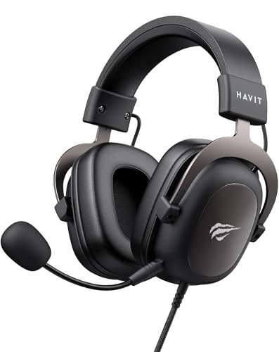 Havit Headphone Fone de Ouvido H2002d, Gamer, com Microfone, Falante 53mm, Plug 3, 5mm: compatível com XBOX ONE e PS4, HAVIT, HV-H2002d