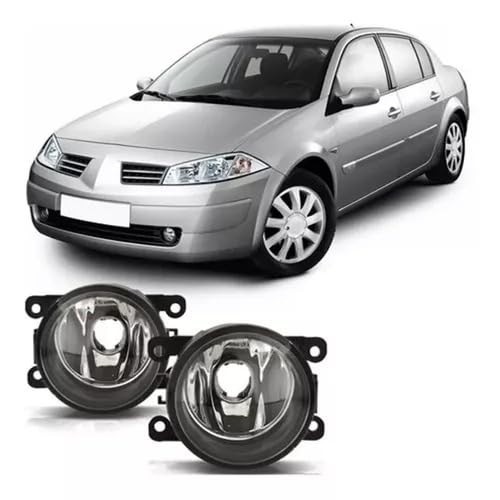 Par Farol de Milha Universal para Renault Megane (2006-2013) - Visibilidade Noturna Aprimorada