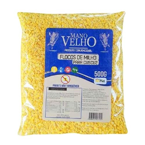 Kit 6X: Flocos de Milho Natural Mano Velho 500g