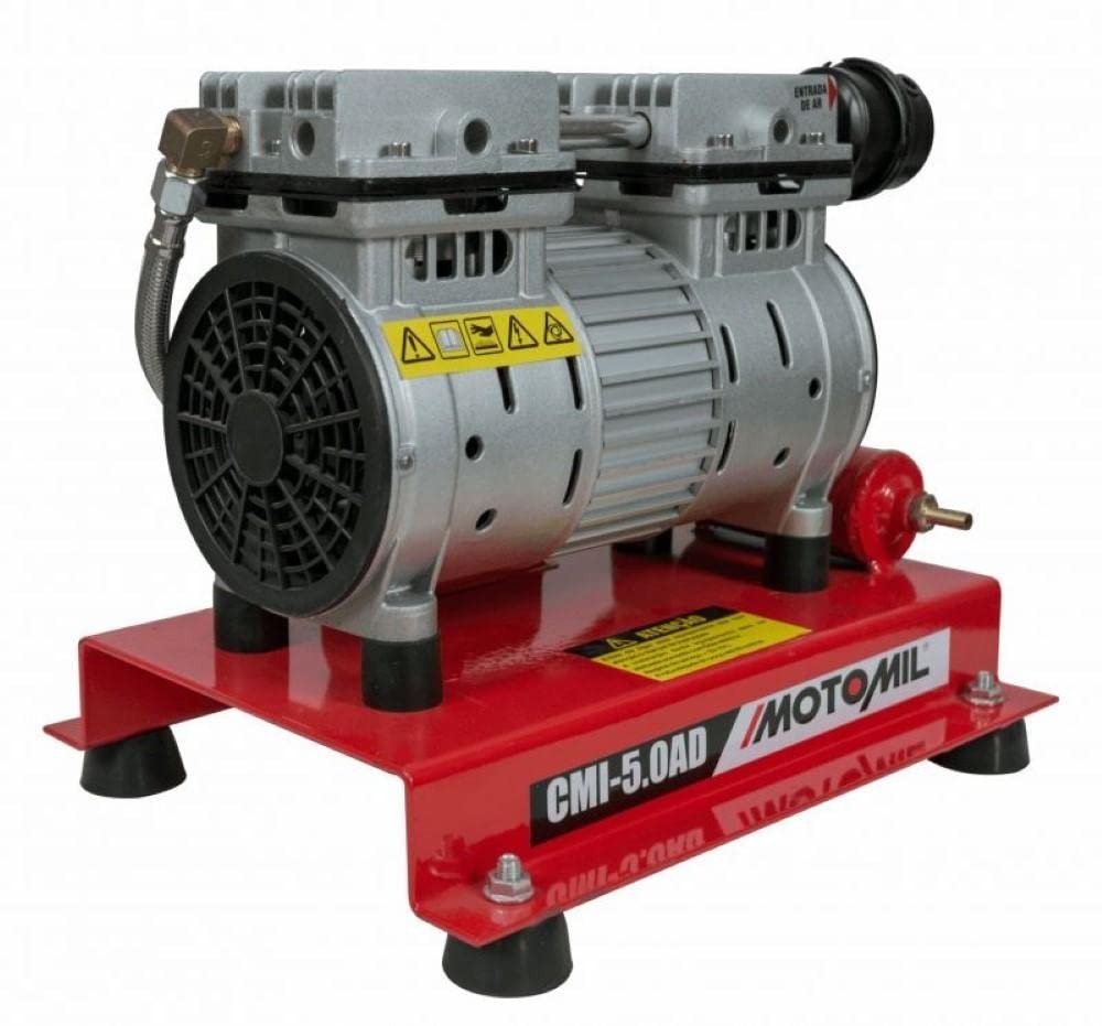 Compressor de Ar Direto Motomil CMI50/AD 5 Pés 50L Isento de Óleo - Potência e Eficiência