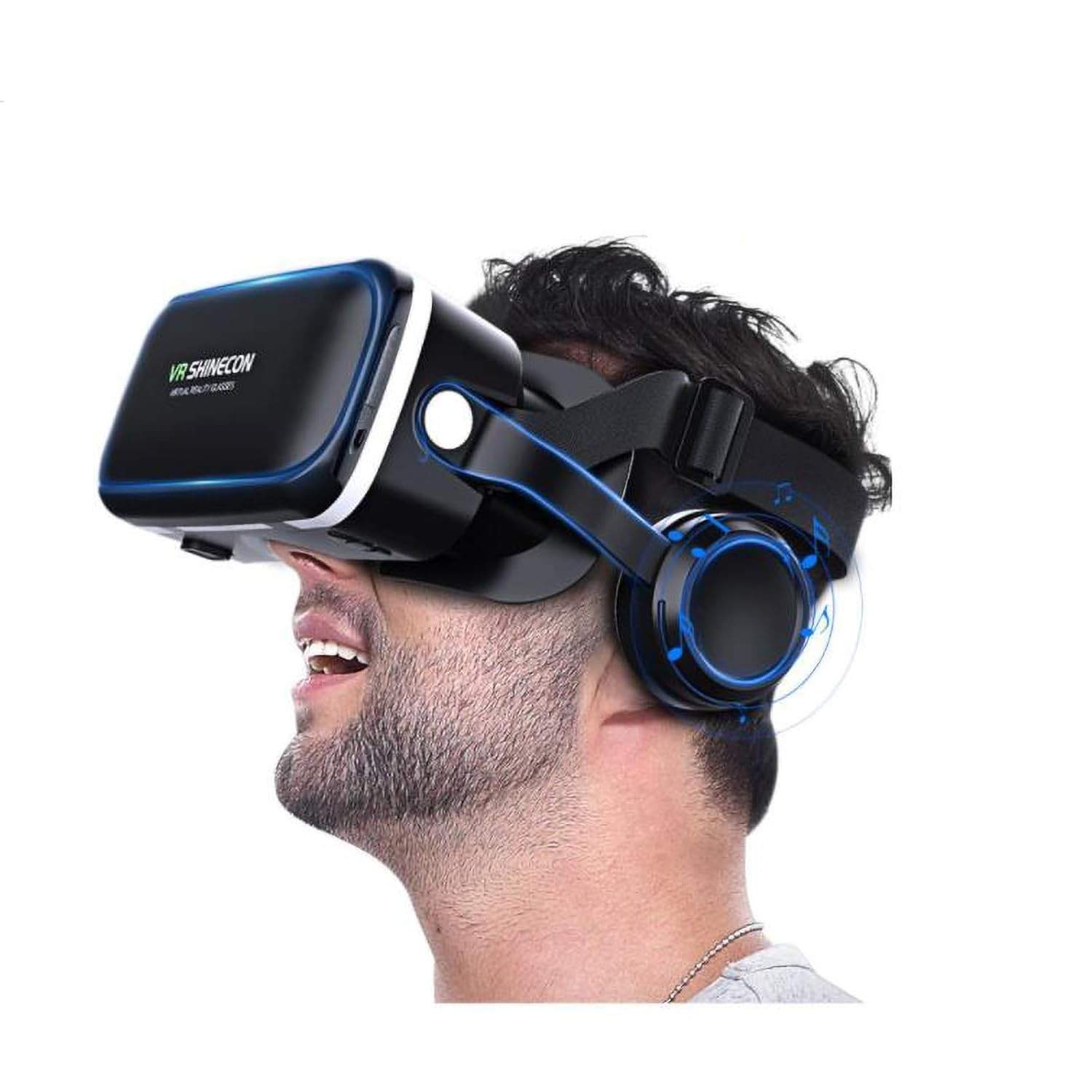 Óculos VR 3D com Fone e Controle: Sua Porta de Entrada para Mundos Imersivos!