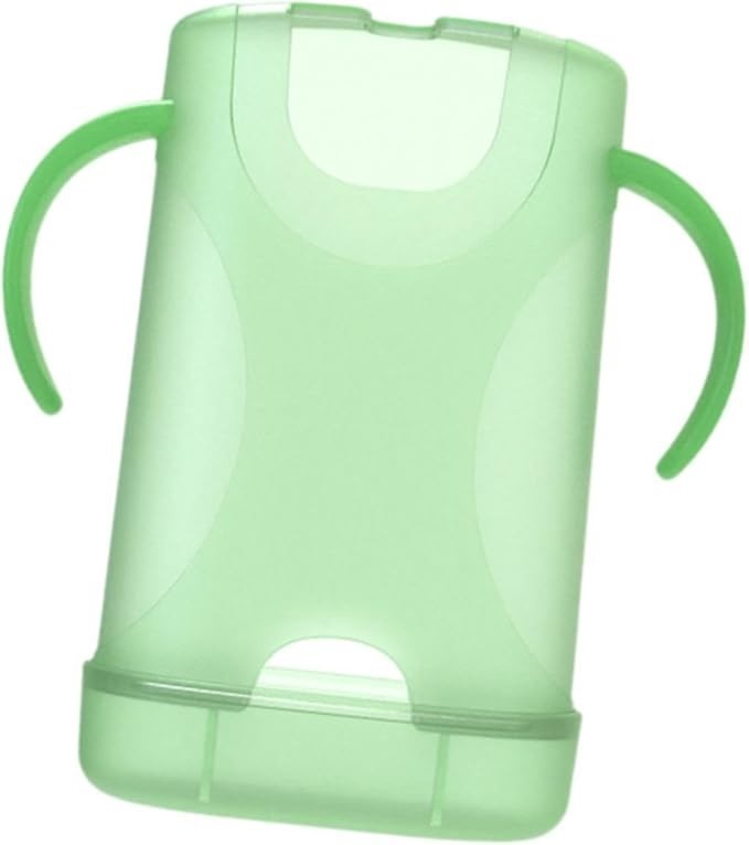 simhoa Suporte para bolsa de compressão, armazenamento de, lavável na máquina de lavar louças, caixa de com dura, armazenamento de lanches, Verde