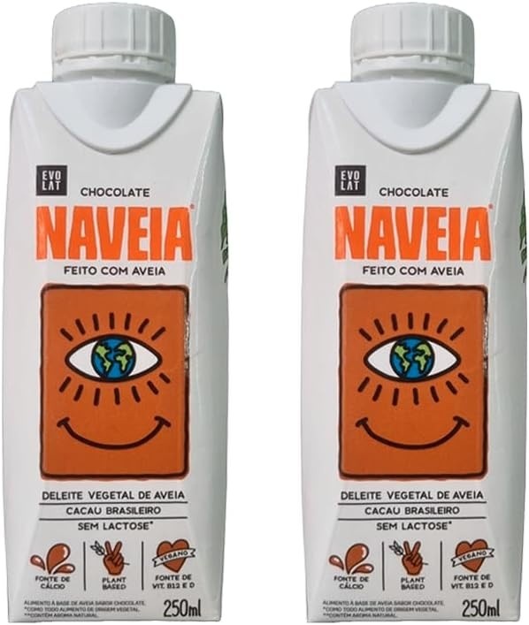 Kit 2X: Bebida Vegetal de Aveia Chocolate Naveia 250ml