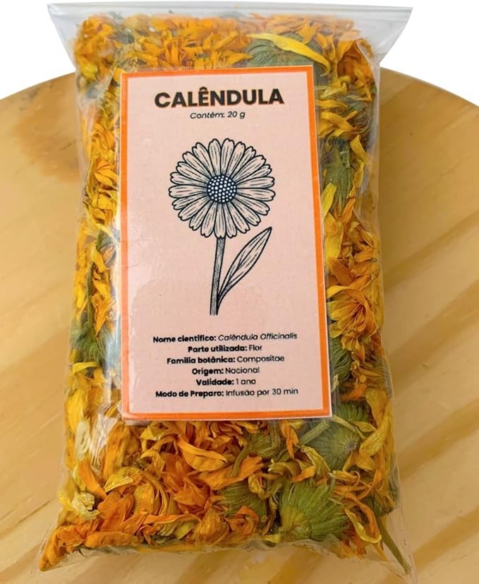 Calêndula Nacional - Pétalas de Calêndula Officinalis 20g