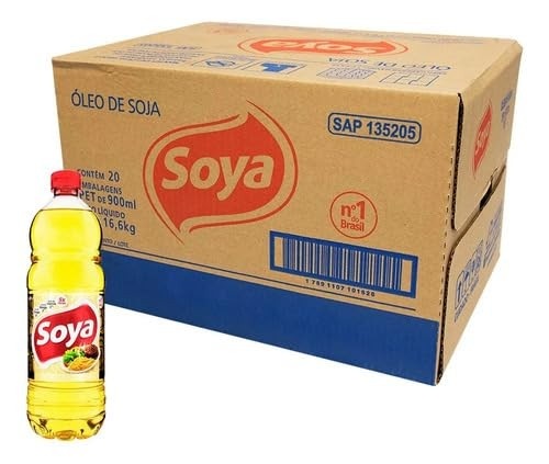 Óleo De Soja Soya 900ml Caixa Com 20 Un