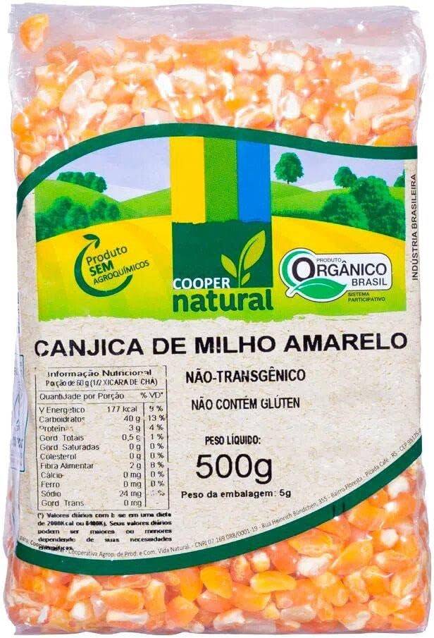 Canjica de Milho Amarelo Orgânica Coopernatural 500g