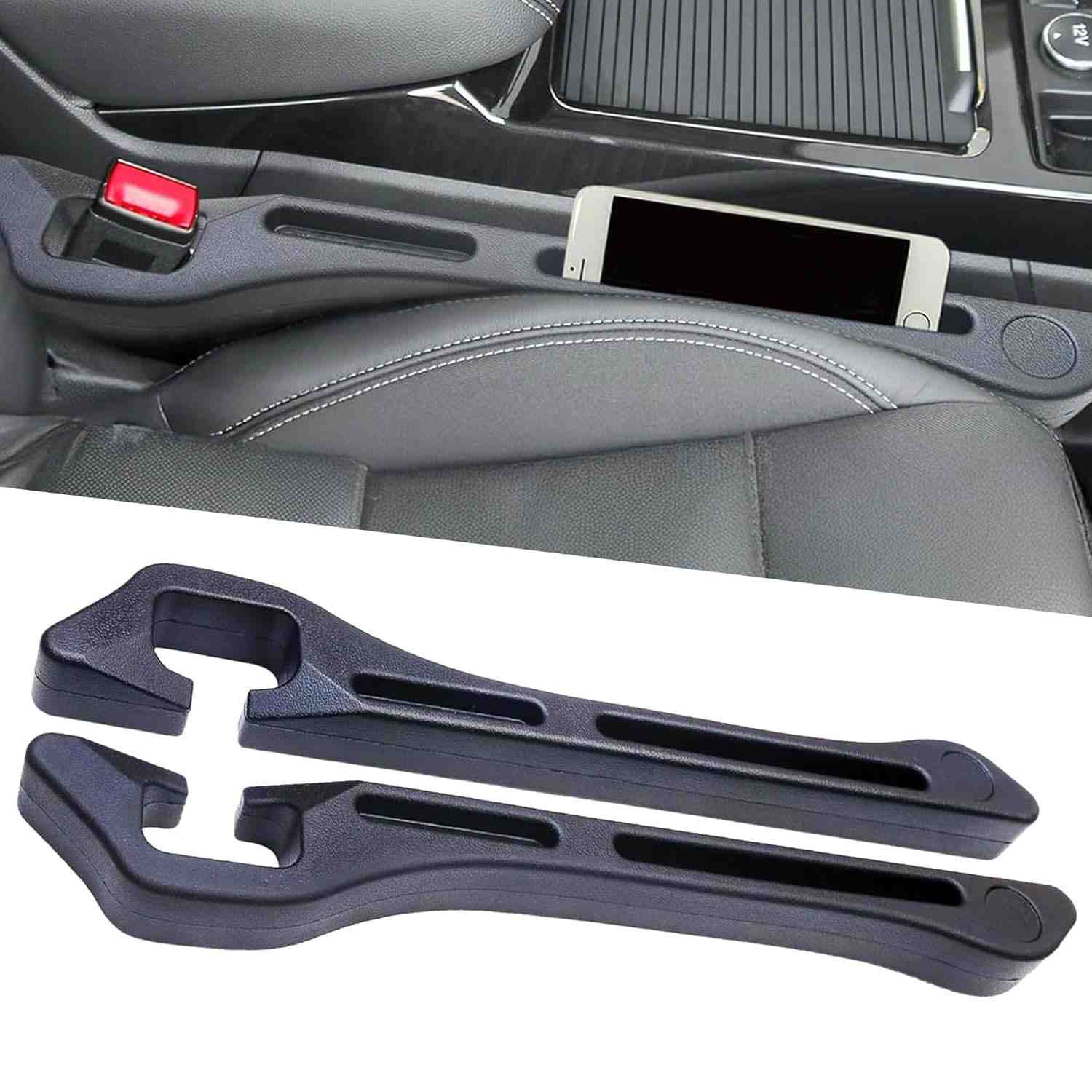 Kit 2 Enchimentos de Brecha para Assento de Carro Universal - Organize e Evite Perdas
