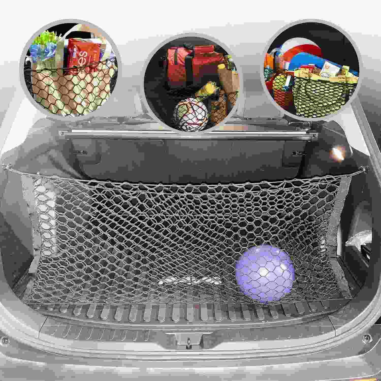 Rede de Porta-Malas Premium para Toyota RAV4 Hybrid/Prime 2019-2025: Organize seu Carro com Estilo!