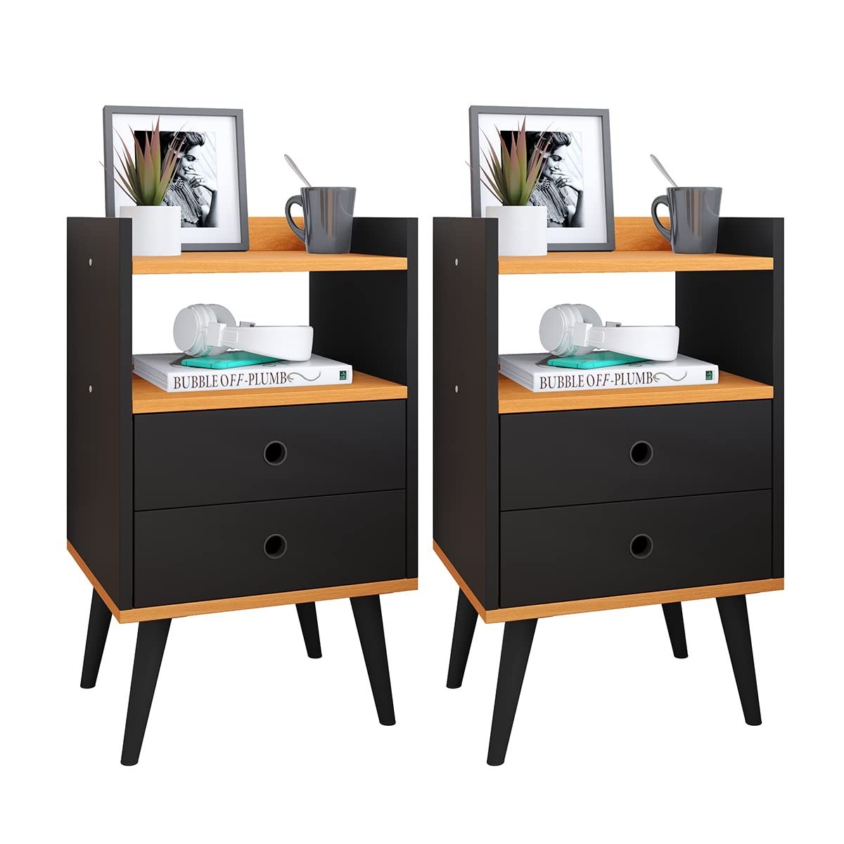 de-para-2-decoracao-com-cabeceira-2-quarto-unidades-kit-mesa-com-a-retro-de-gavetas-a