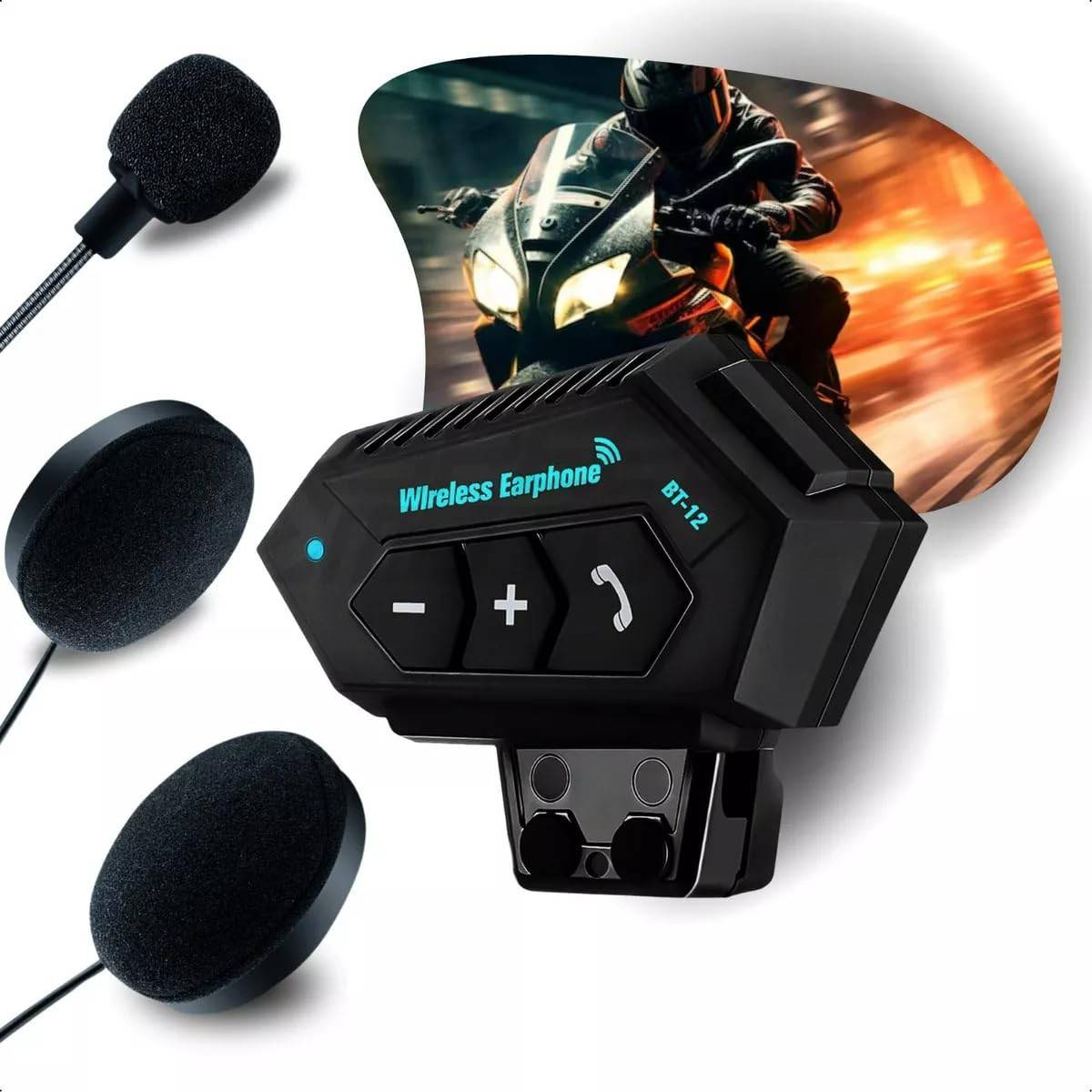 Intercomunicador Bluetooth 5.1 para Capacete de Moto: Comunicação Clara e Livre de Ruídos