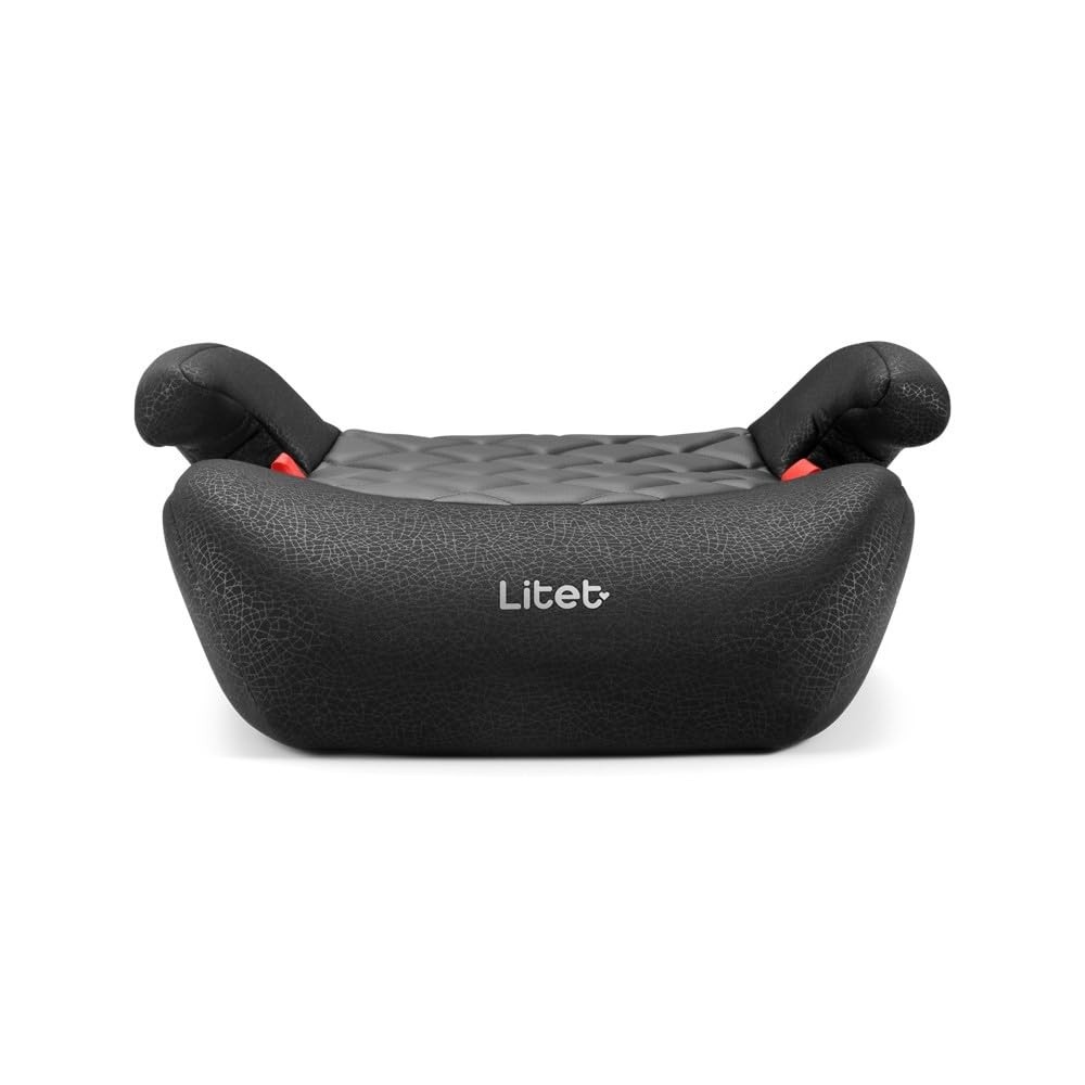 Assento de Carro Booster Litet Yukon Isofix Preto (15-36kg) - Segurança e Conforto para Crianças