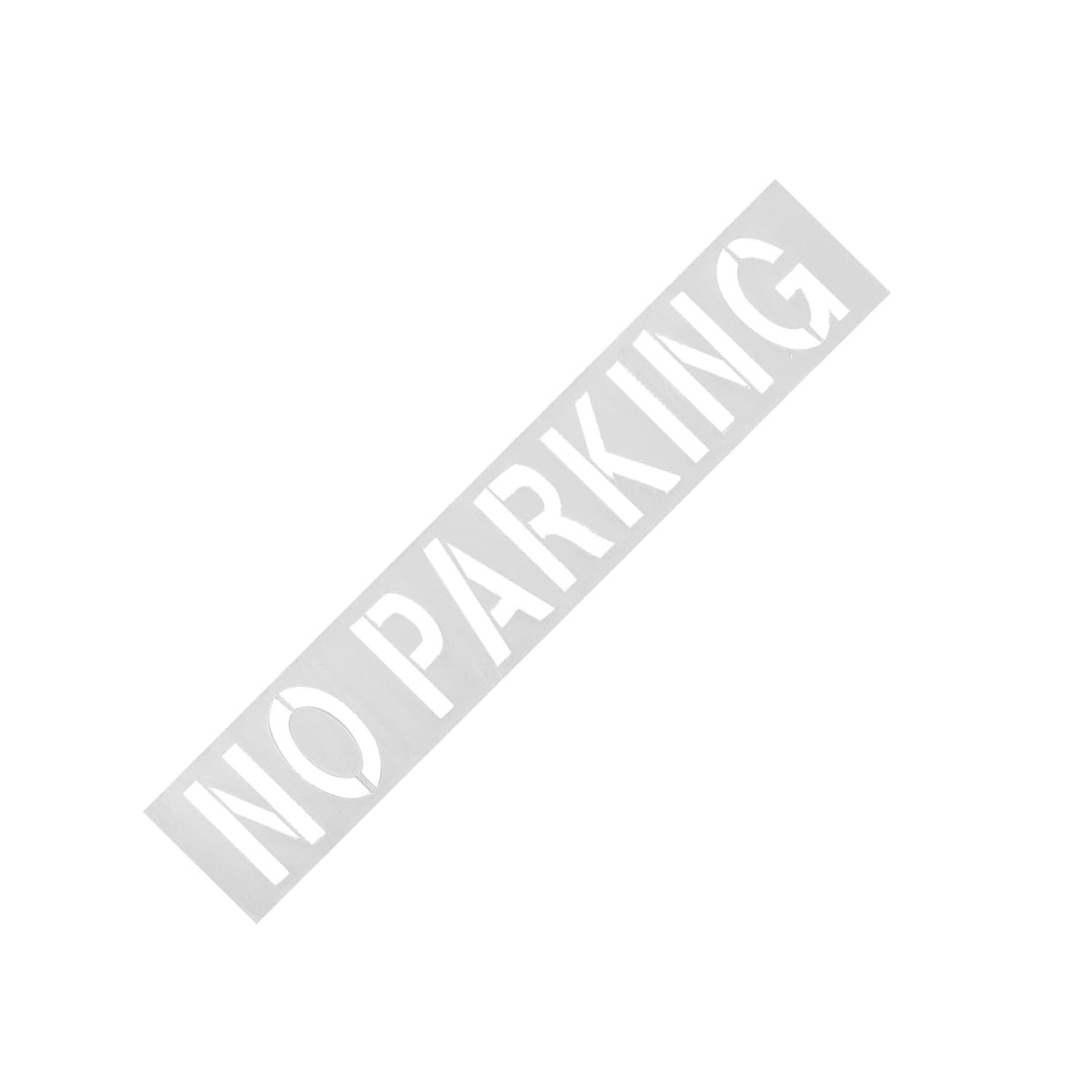 Estêncil de Silicone Grande 12" para Sinalização de 'Proibido Estacionar' - Durável e Reutilizável