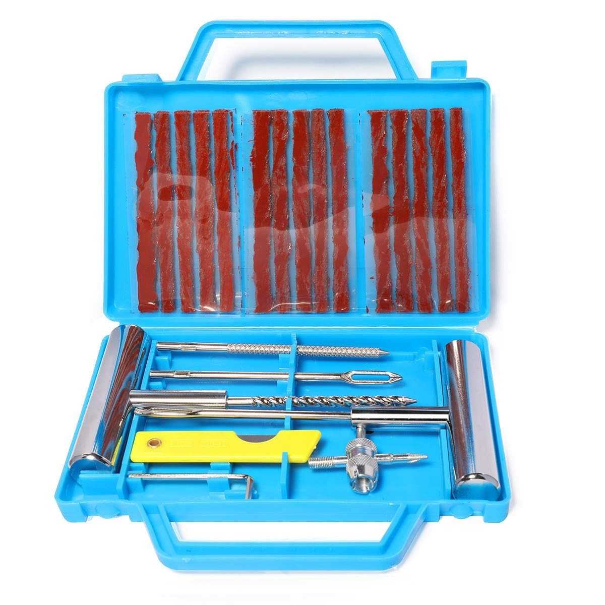 Kit Completo de Reparo de Pneus 22 Peças: Solução Essencial para Carros, Motos e Mais