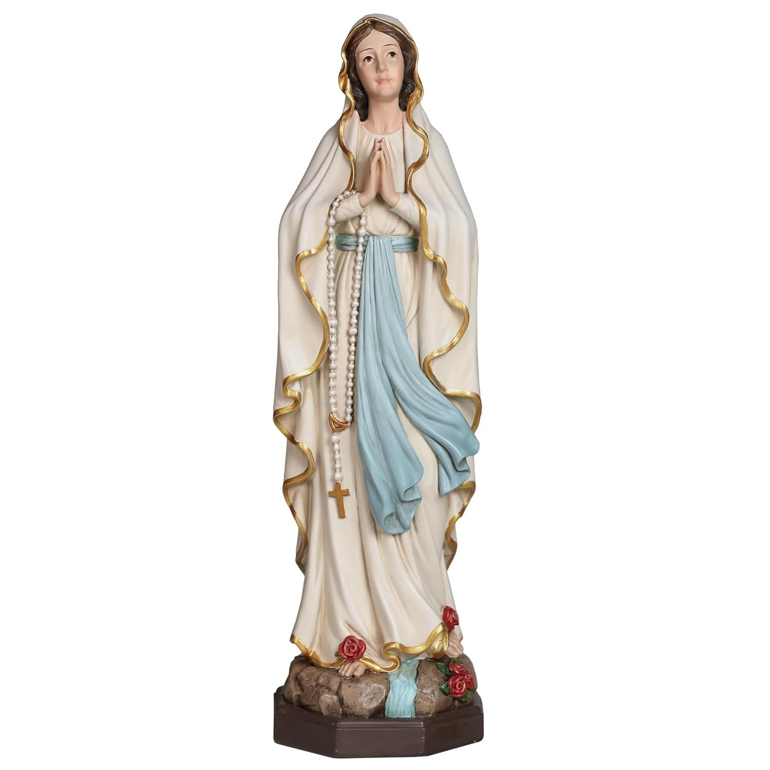 Estátua de Nossa Senhora de Lourdes 30,5 cm - Decoração Religiosa Elegante para Casa e Jardim