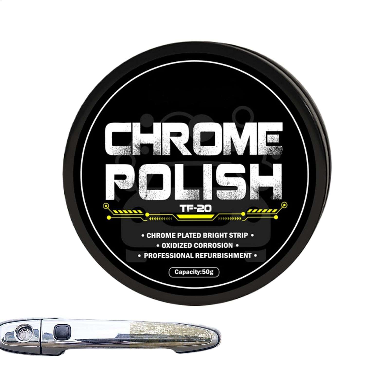 Polidor de Metal Profissional - Composto para Restauração de Emblemas e Peças Cromadas