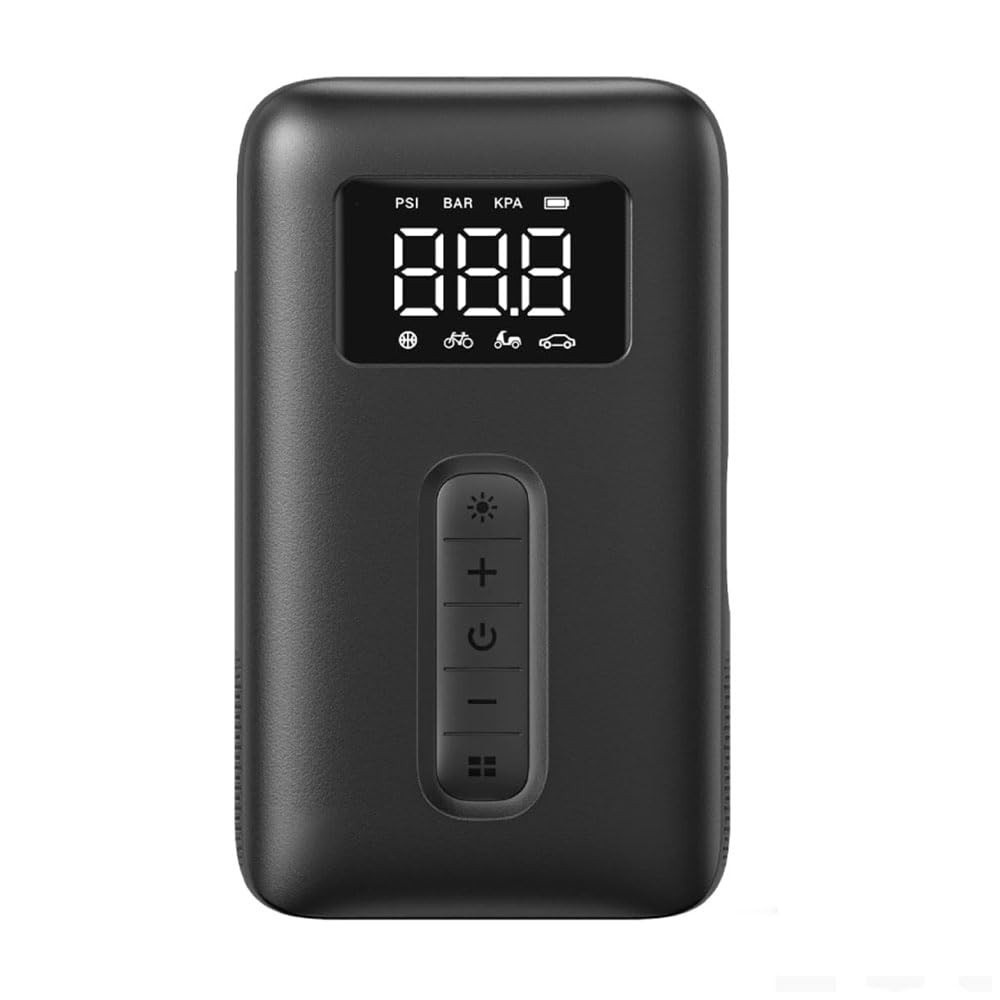 Compressor de Ar Portátil MPOWER: Inflador Digital Inteligente para Pneus e Mais