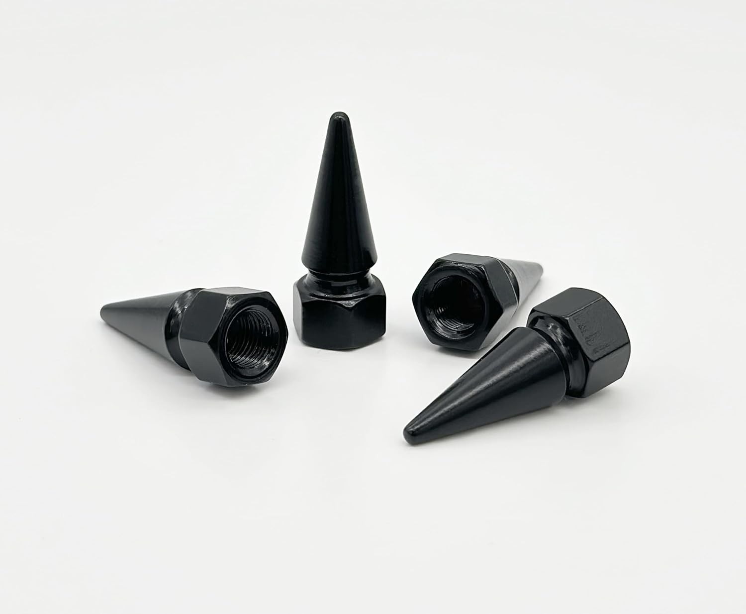 Tampas de Válvula Elektroplate Black Spike: Estilo e Proteção Universal para Seu Veículo