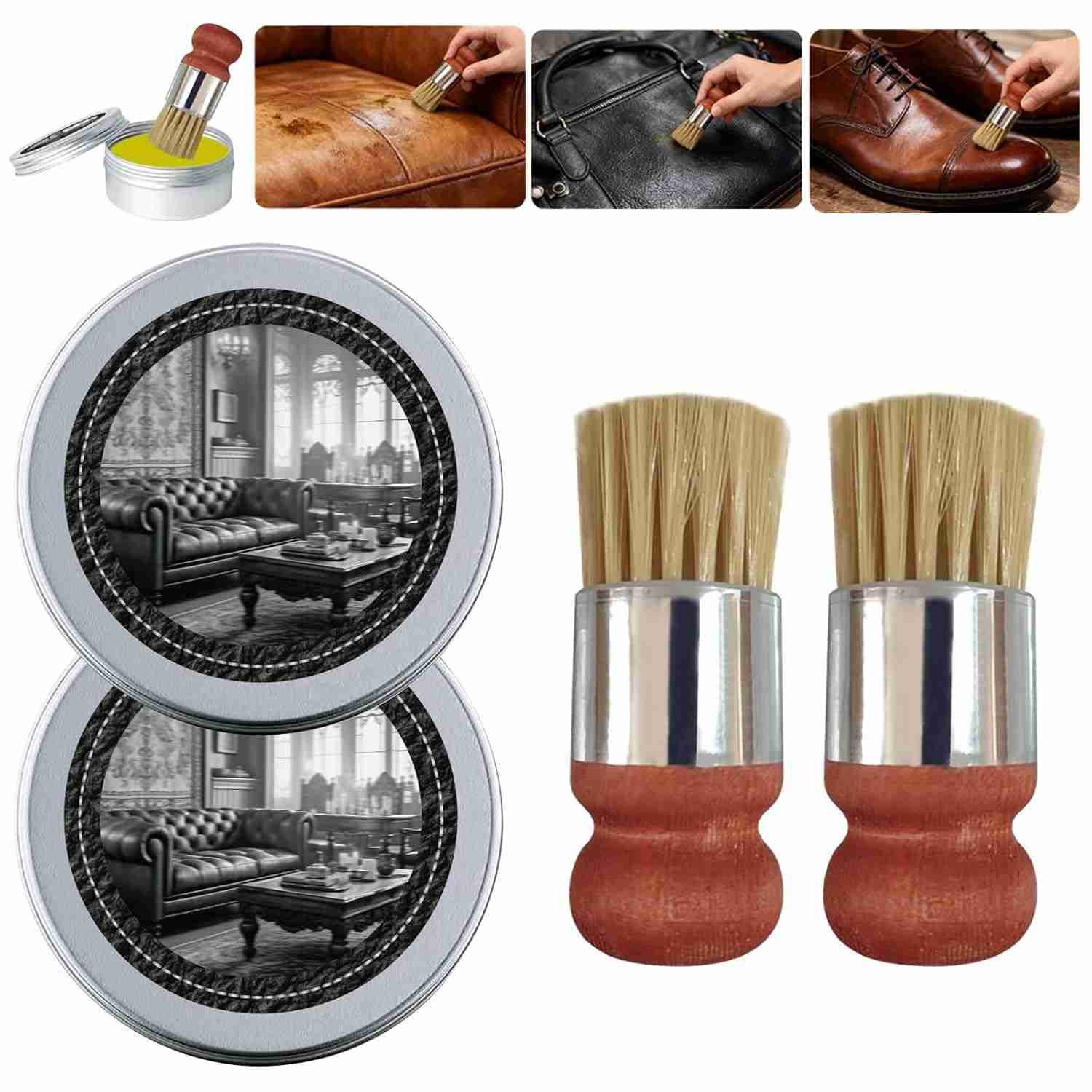 Kit de Cuidados Essencial para Couro e Madeira: Restaure e Proteja com Salve Furniture
