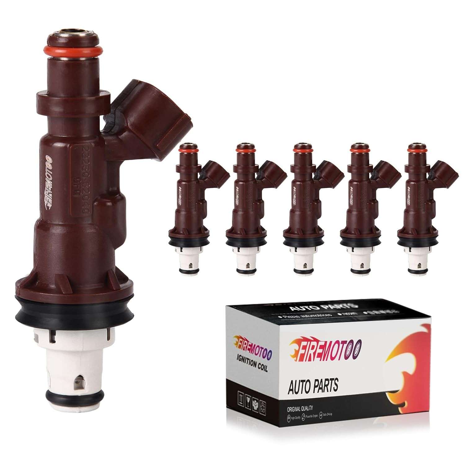 Kit 6 Injetores de Combustível 6 Furos para Toyota 4Runner, Tundra e Tacoma 3.4L V6