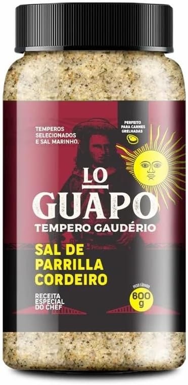 Lo Guapo Sal de Parrilla Cordeiro, Tempero Gaudério, 500g