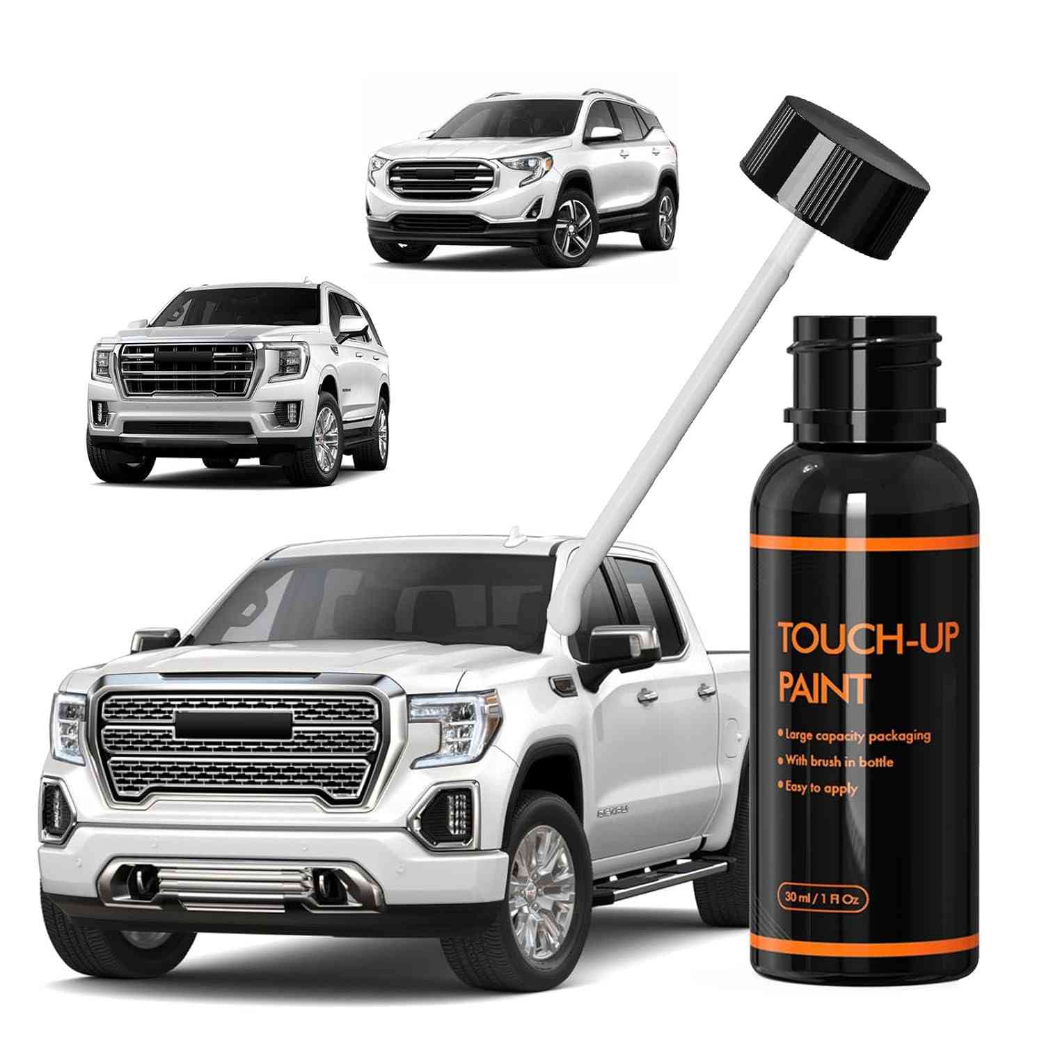 XTryfun Tinta de Retoque Iridescente Perolada Branco Fosco para GMC - Reparo de Arranhões Automotivos