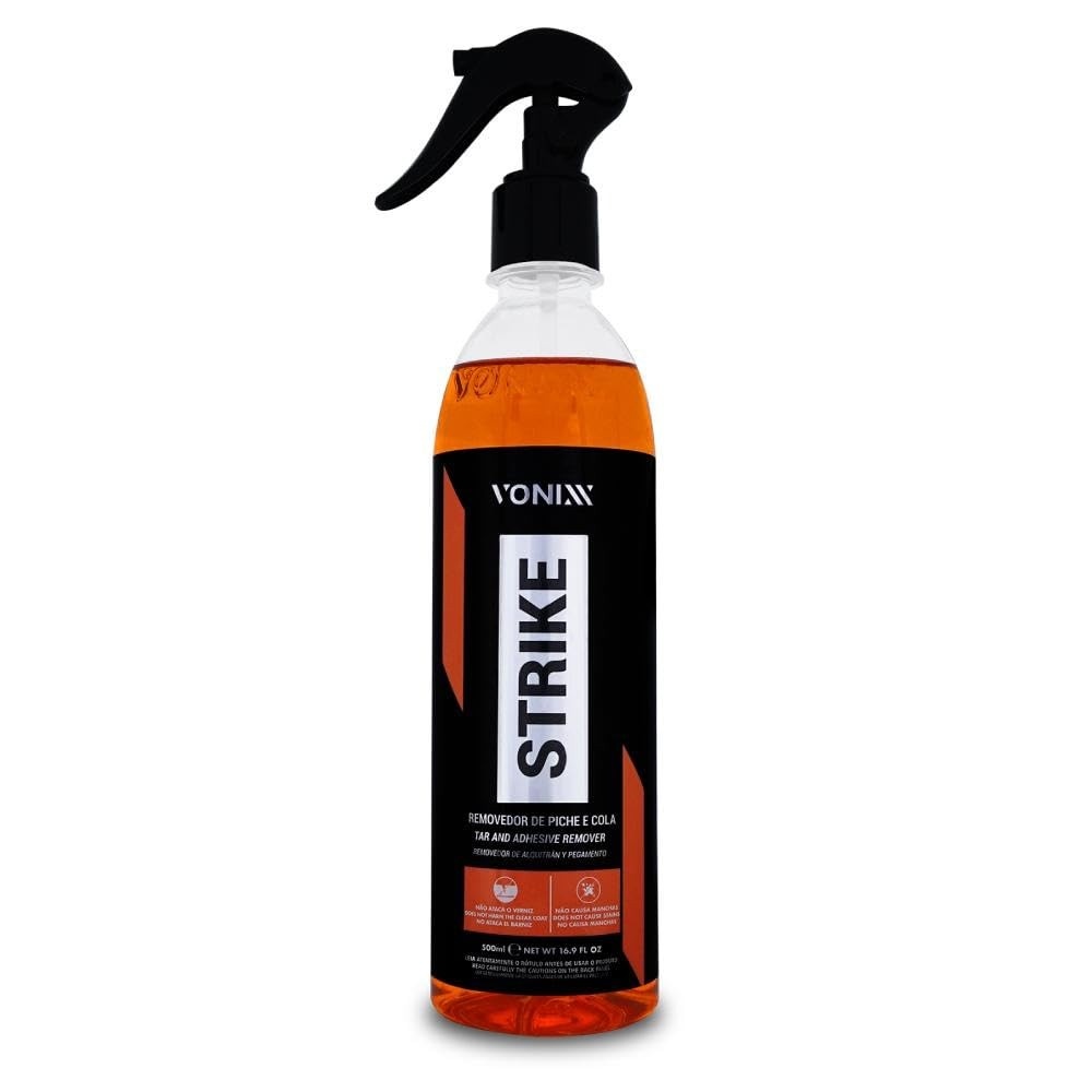 Removedor de Piche e Cola Strike Vonixx 500ml: Limpeza Profissional para seu Veículo