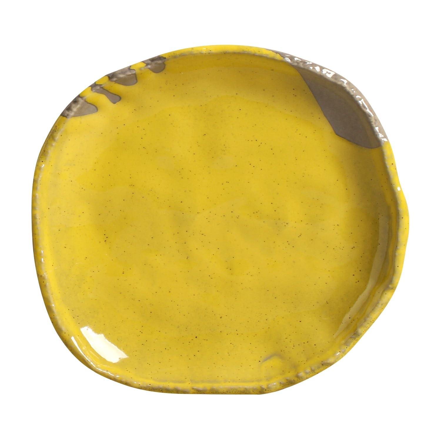 Conjunto de 4 Pratos de Sobremesa Porto Brasil - Orgânico Eco Cerrado | Seguro para Microondas e Lava-Louças