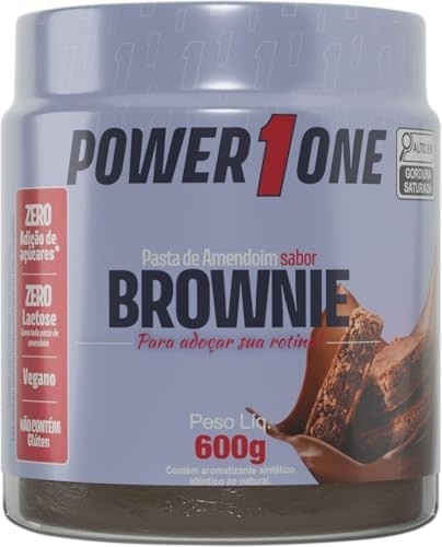 Pasta de Amendoim Brownie - (Power1One) 600g