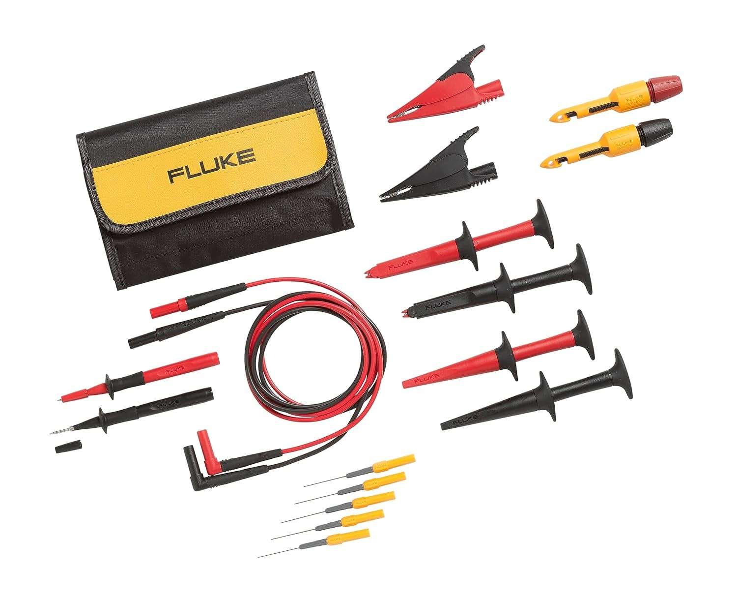 Kit de Pontas de Teste Automotivas Fluke TLK282 SureGrip™ Deluxe: Precisão e Segurança