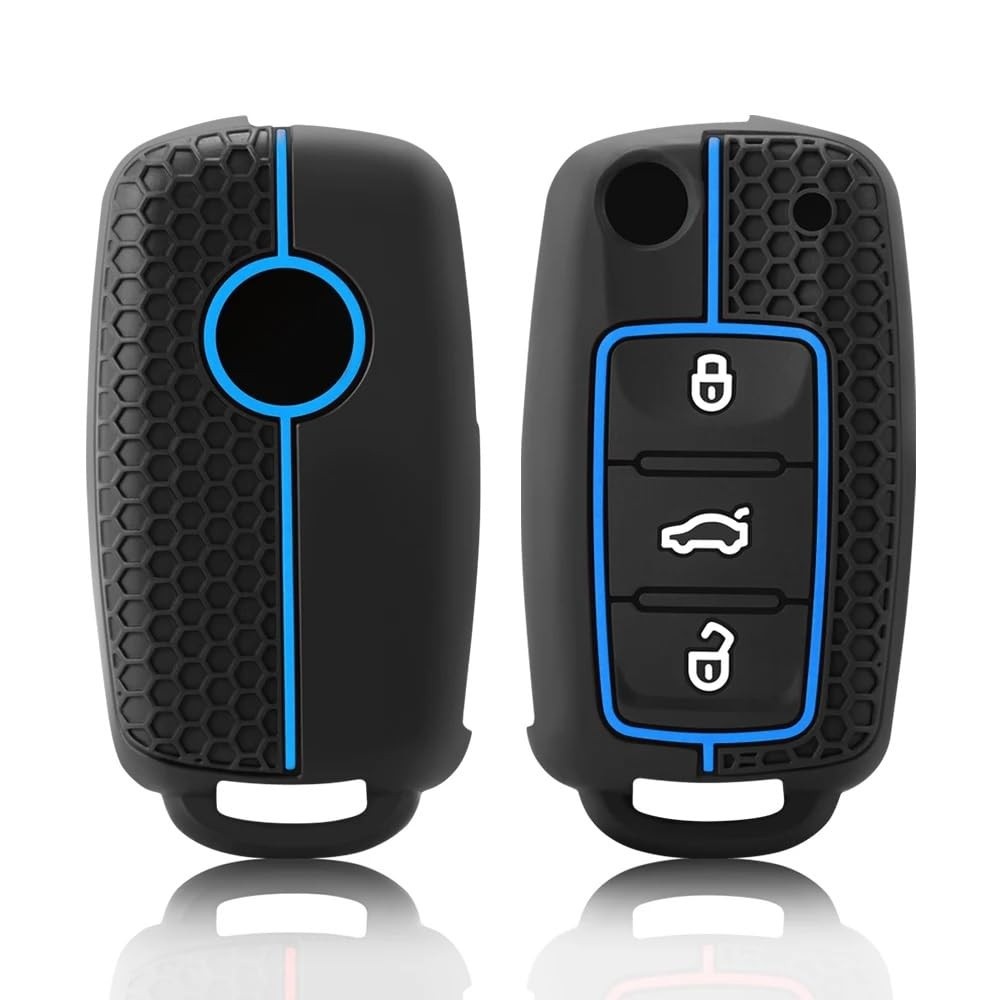 Capa de Silicone Premium para Chaves Volkswagen: Polo, Jetta, Tiguan, Passat, Golf (Geração 4, 5, 6)