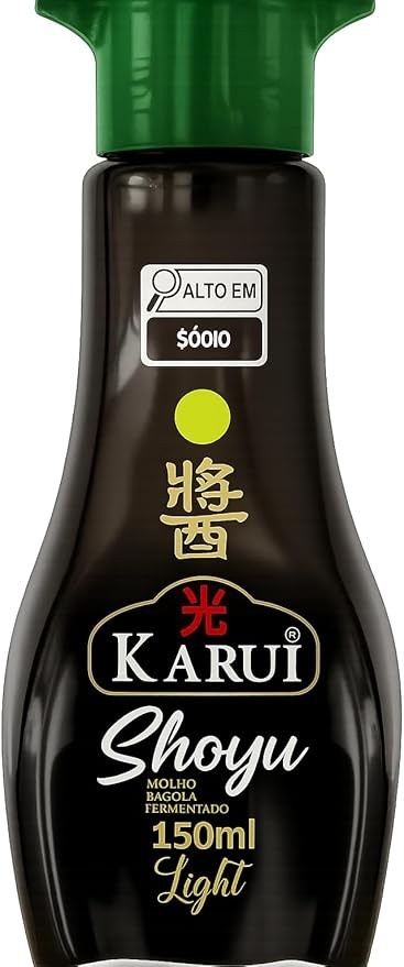 Molho Shoyu Premium Ligth Molheira de Vidro Karui 150ml