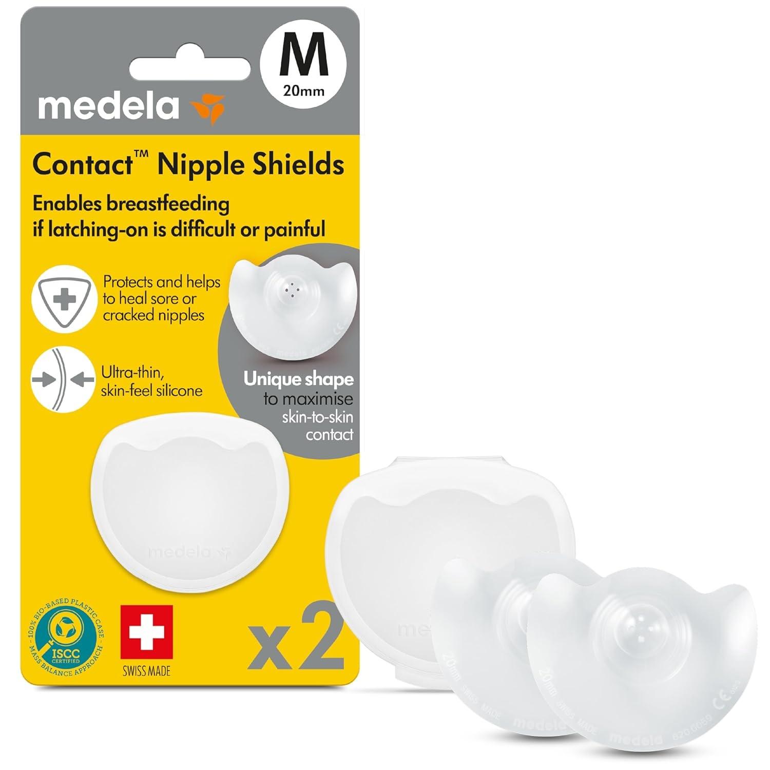 Protetor de Mamilos de Silicone Medela M (20mm) - Conforto e Proteção na Amamentação