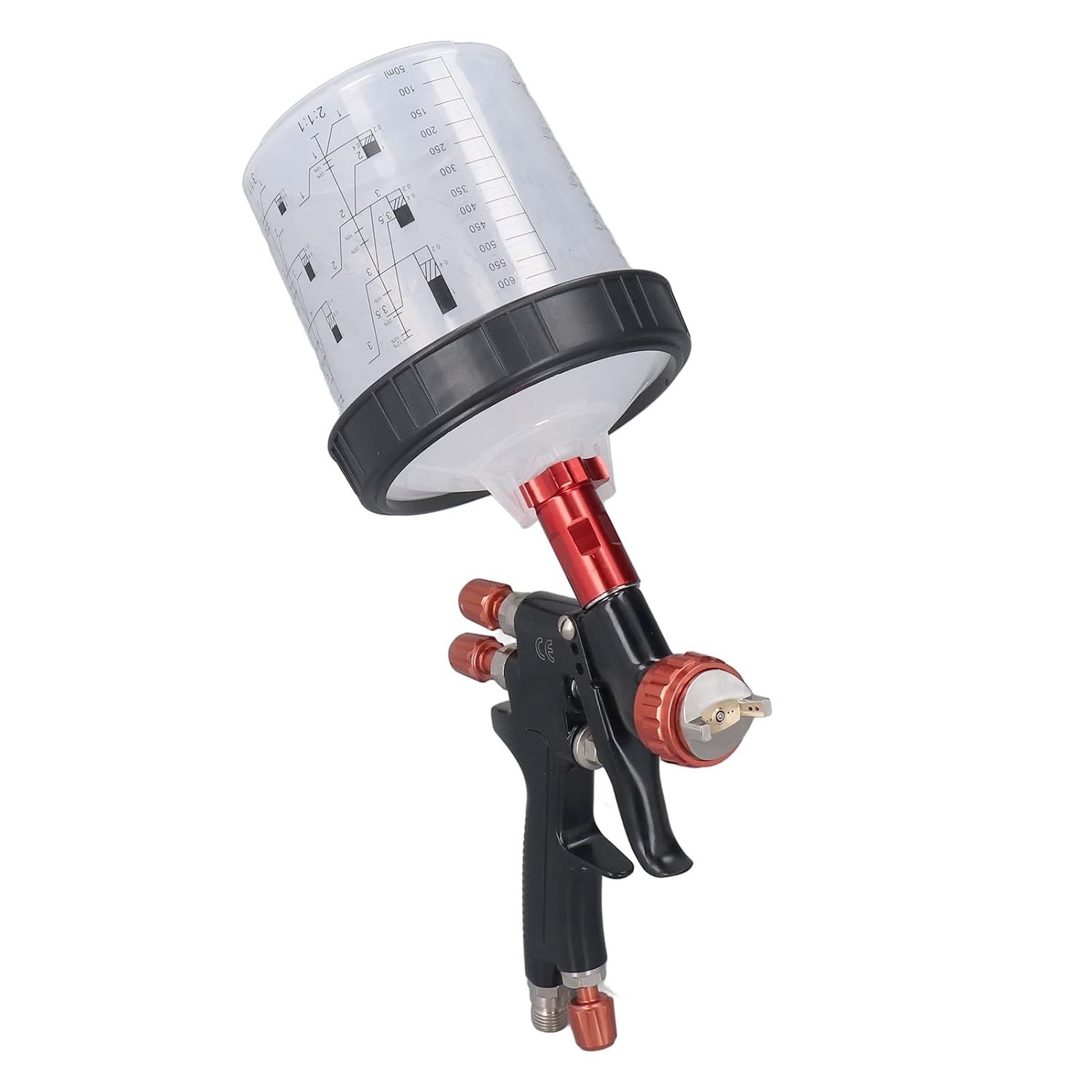 Pistola de Pulverização Amplitude Gun com Corpo de Liga de Alumínio e Aço Inoxidável - Ideal para Projetos Automotivos, Madeira e Decoração