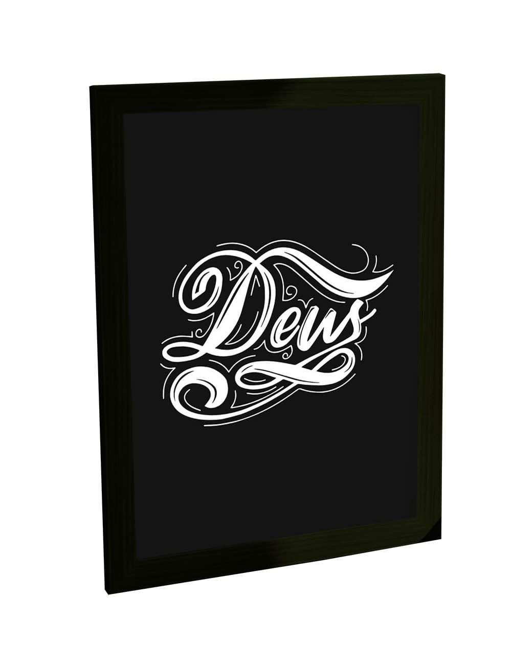 Quadro Decorativo Religioso com Moldura - Deus, Bíblia e Jesus Cristo | Poster de Fé para Decoração