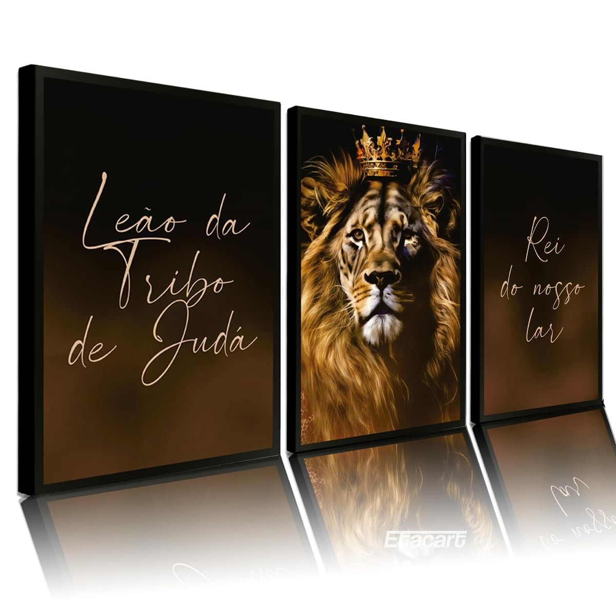 Quadro Decorativo Grande Leão de Judá - Estampa Premium para Sala, Quarto ou Escritório