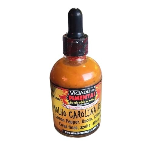 Molho de Pimenta Carolina Reaper Temperada 60 Ml