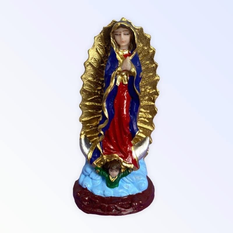 Imagem Nossa Senhora de Guadalupe em Resina 7 cm - Decoração Sagrada com Detalhes Exclusivos