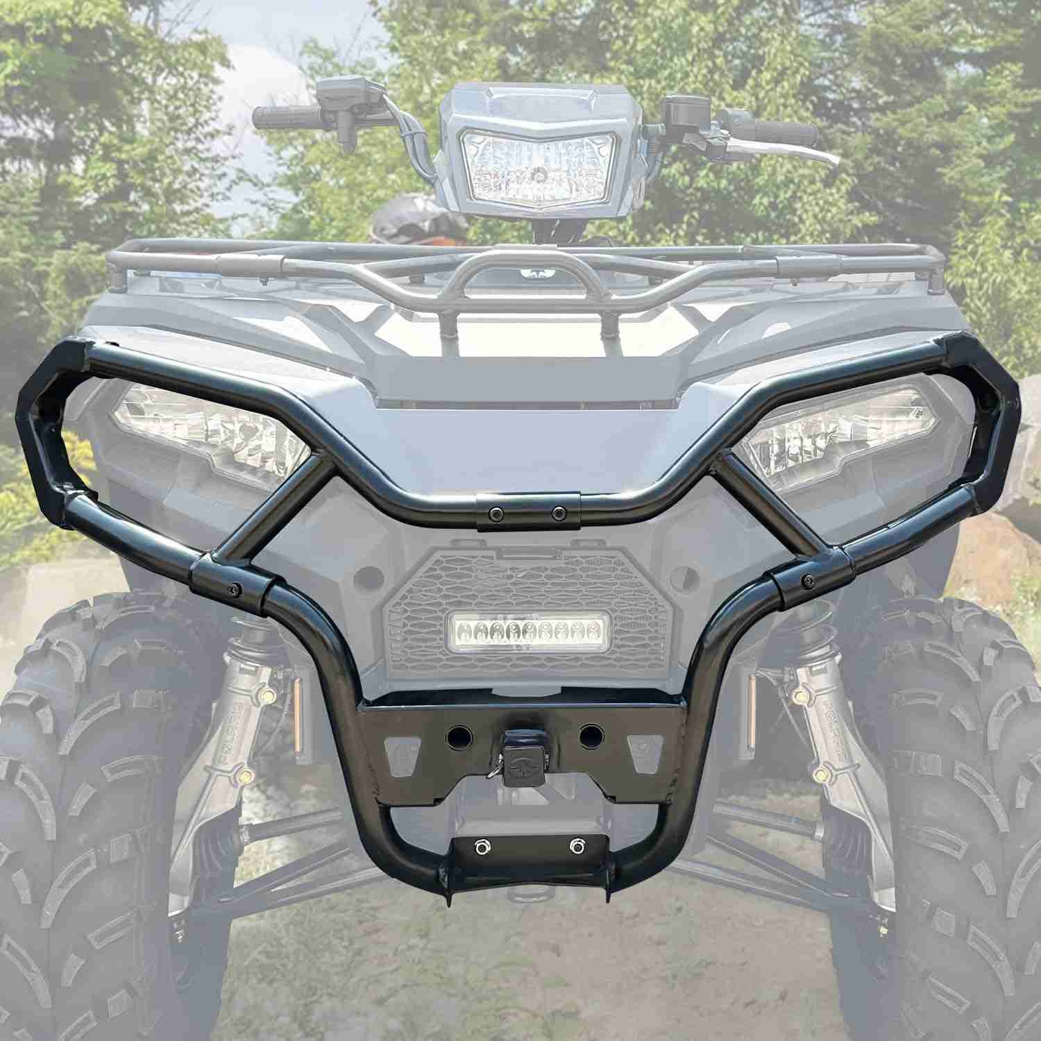 Protetor de Escova Frontal CPOWACE para Polaris Sportsman 570/450H.O. - Proteção Pesada e Estilo Off-Road