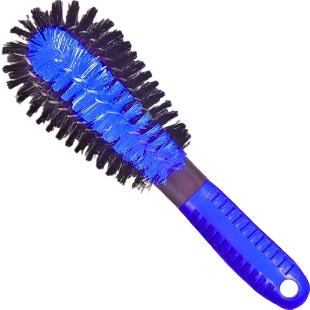 Escova Limpadora de Cubos de Roda Azul - Detalhe Profissional para Veículos Pesados