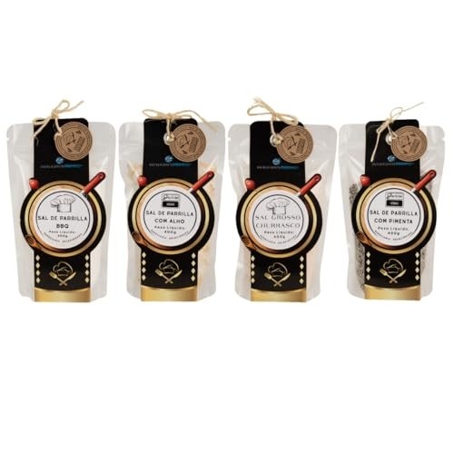 Inteligente — Primme | Kit Sal de Parrilla Clássico para Churrasqueiros (4 sabores | 1,6 kg)