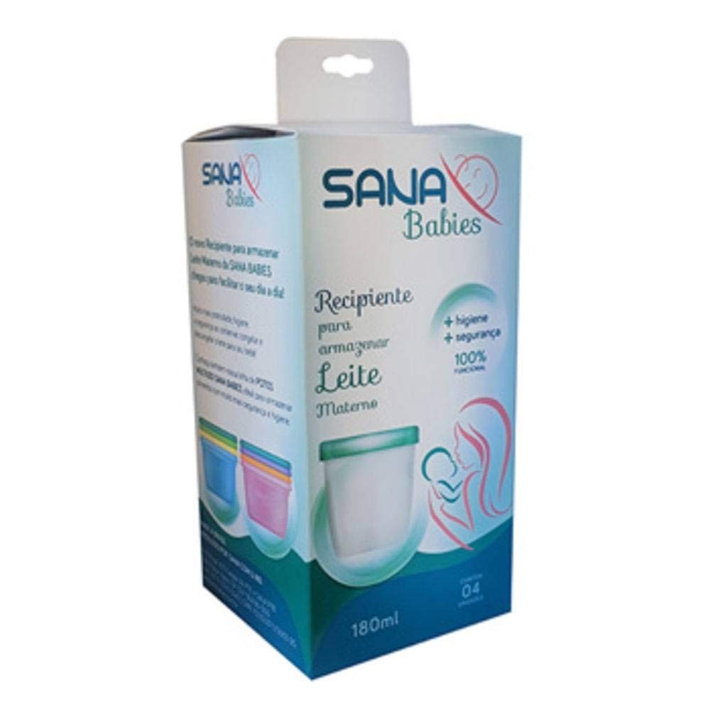 Potes de Leite Sana Babies - Seguros, Livres de BPA e Fáceis de Limpar