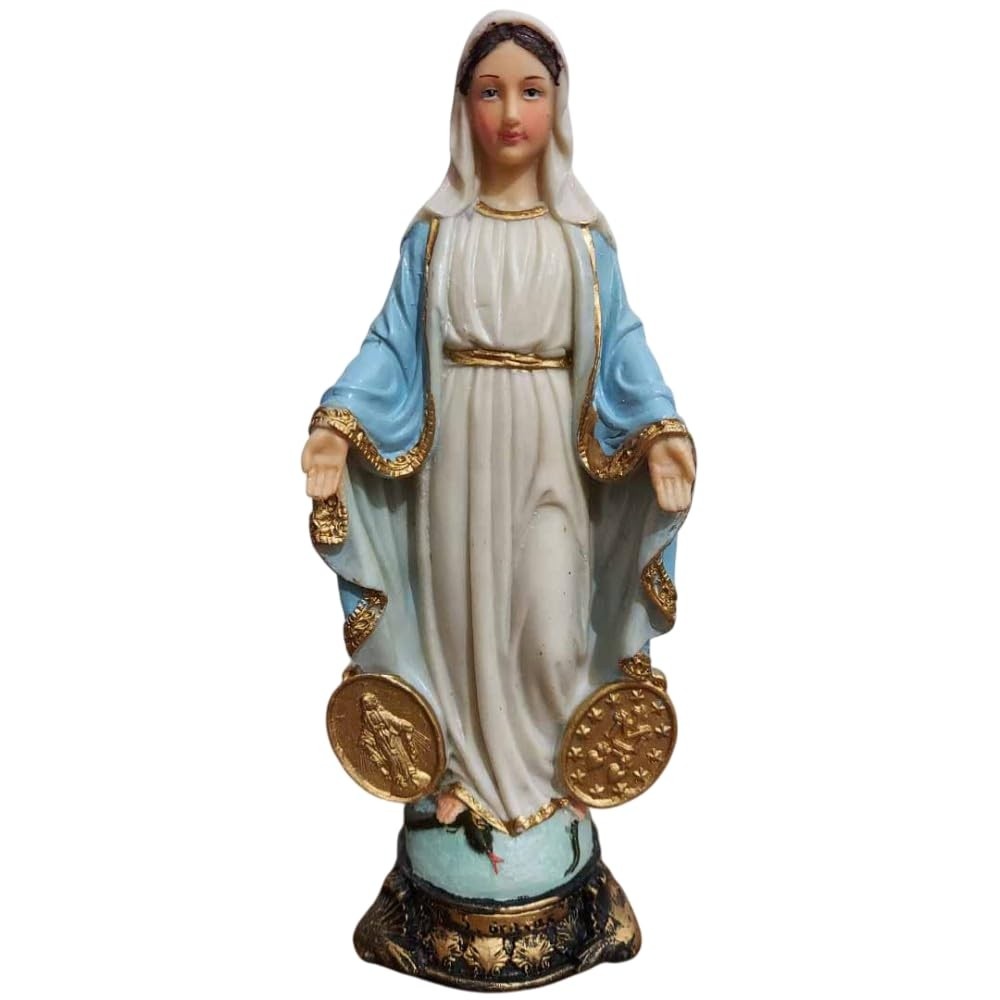 Imagem de Nossa Senhora das Graças em Resina 20 cm - Decore seu Lar com Fé