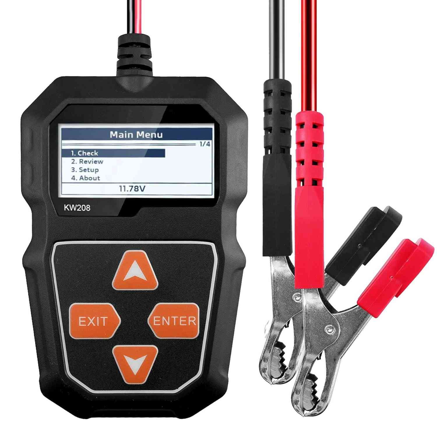 Testador de Bateria Automotiva KW208 12V: Diagnóstico Completo para Seu Veículo
