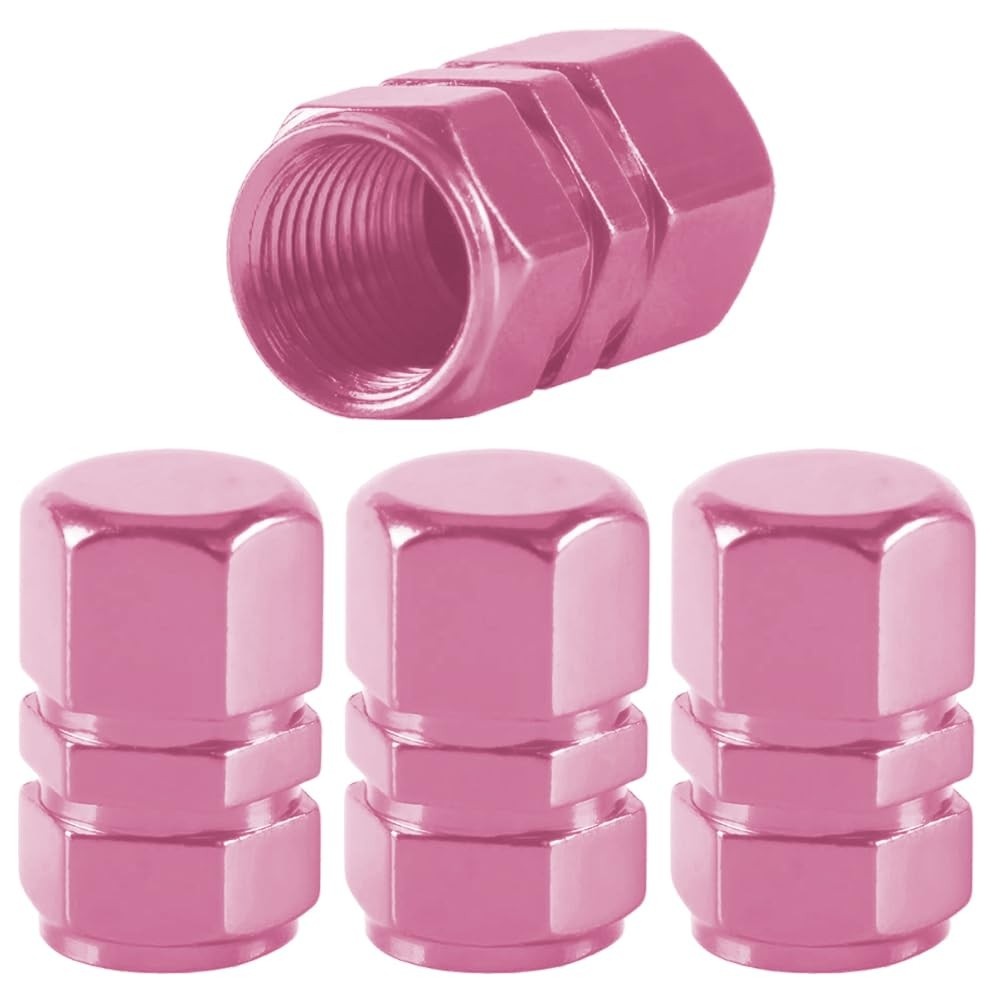 Tampas de Válvula de Pneu em Alumínio Hexagonal - Proteção e Estilo Universal para Carros, SUVs, Bicicletas e Motos