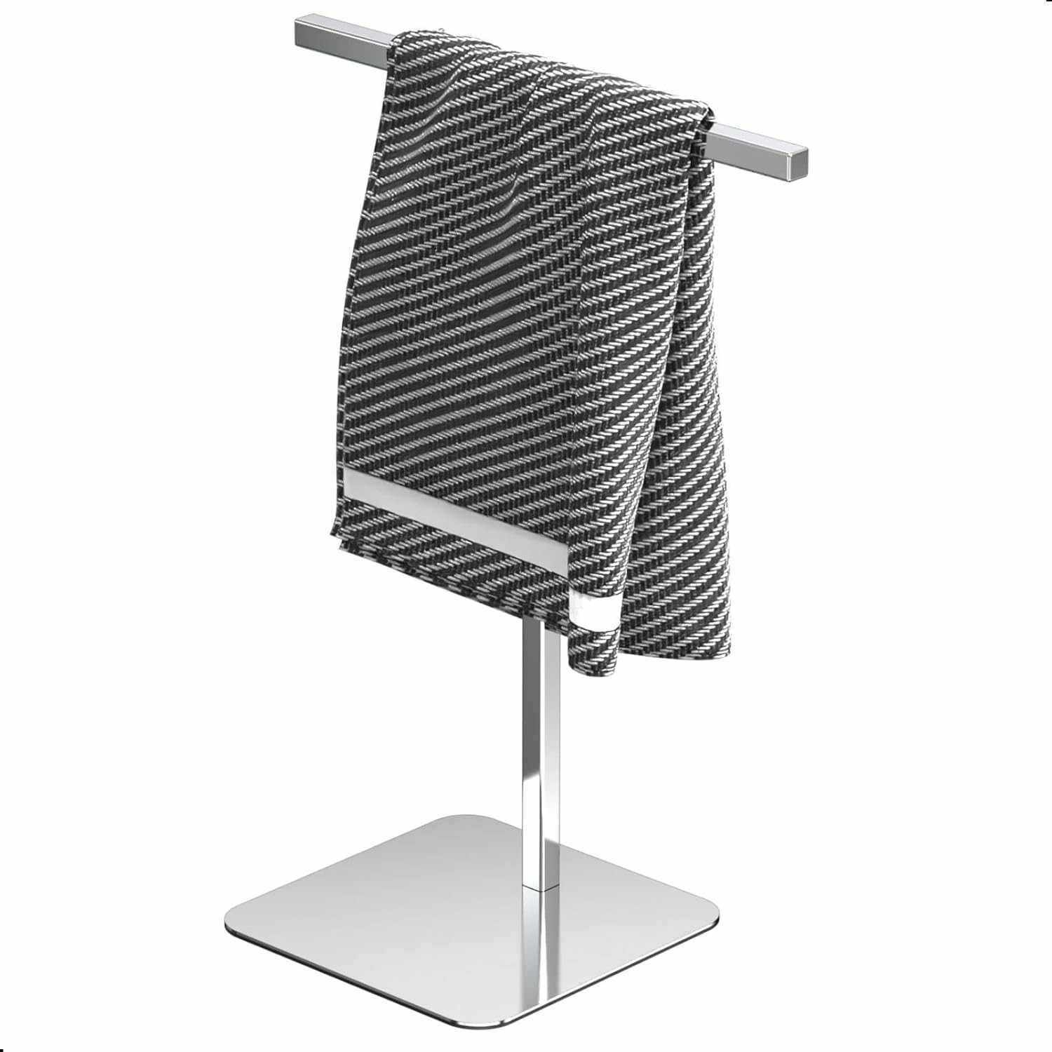 Porta Toalha Lavabo Inox de Bancada - Suporte Elegante e Durável para Banheiro