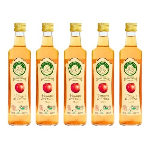 Vinagre de Maçã Orgânico São Francisco Acidez 4% Kit 5 Unidade 500mL