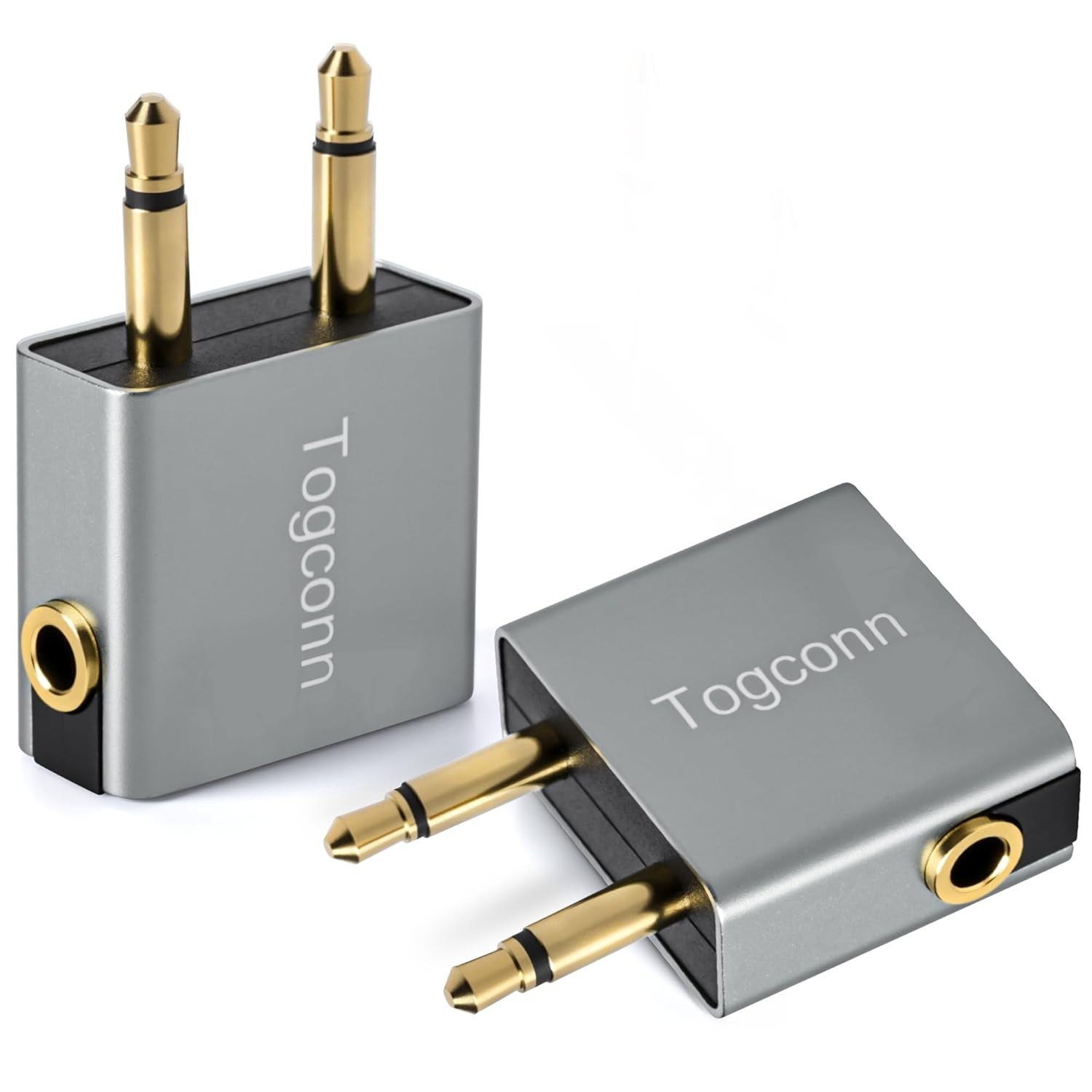 Adaptador de Fone de Ouvido para Avião (2 Unidades) - Conexão 3.5mm Universal